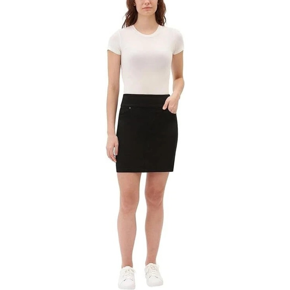S.C.& CO Women's 360° Tummy Control Front Pockets Skort, Black, Small